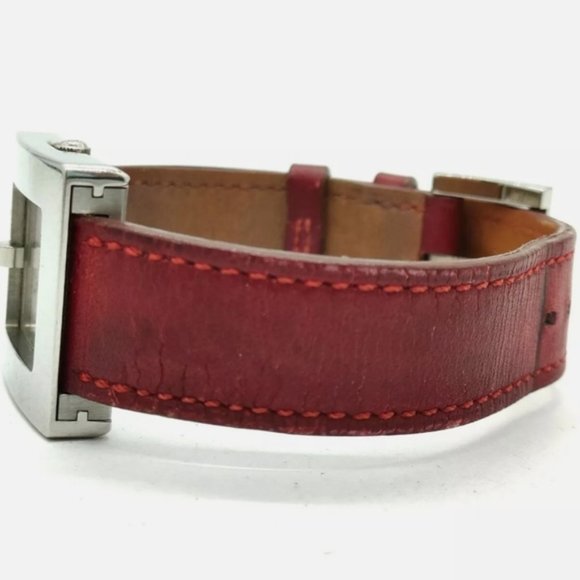 Hermes Watch BE1.210 Belt Watch 26mm Women's Silver X Burgundy - Picture 3 of 9